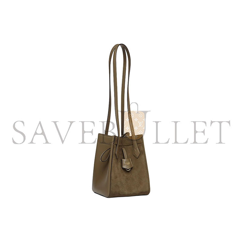 F**di origami mini leather green 8bs083as79f1ppt (19*15*15cm)
